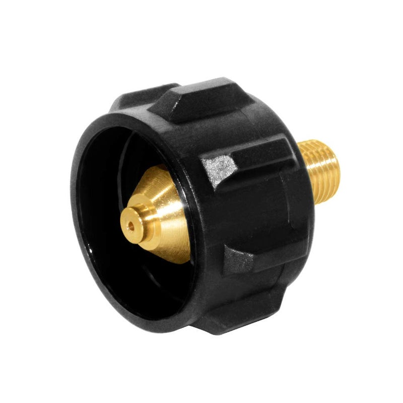 Hooshing QCC1 Propane Gas Fitting Adapter With 1/4 Inch NPT Male Pipe Thread, Pack of 1 - Image 1